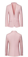 Blazer de Negocios Delgado para Hombres Colores de Caramelo Traje de Forma Casual para Oficina y Club Social - details 19