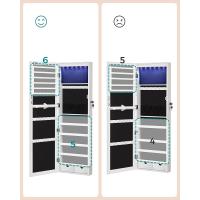 Espejo Joyero Colgante sin Marco Joyas de 6 LEDs Montado en la Pared o en la Puerta Gran Capacidad - details 4