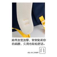 Mochila coreana simple de color sólido con alfabeto para estudiantes, mochila ligera de gran capacidad para viajes, mochila informal versátil - details 9
