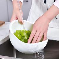 Colador de Arroz de Plástico Escurridor de Cocina con Asas Herramienta de Cocina para Lavar Verduras - details 3