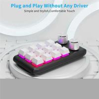 Teclado personalizado, botón de volumen, programación, juegos, intercambio en caliente, negro, 12 teclas, 2 perillas, Bluetooth - details 6
