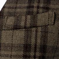 Chaleco de traje formal para hombre, chaleco de tweed con cuello en V, chalecos de traje de vestir para negocios para boda - details 10