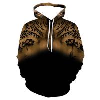 Sudadera con capucha de manga larga estampada para hombre, ropa deportiva de moda - details 6