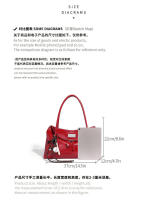 Bolso de hombro rojo de gran capacidad para mujer, nuevo y versátil - details 3