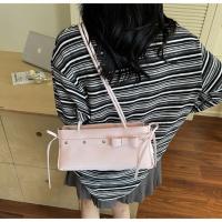 Bolso portátil con forma de palo francés, cinta con lazo Y2K, bolso de hombro con lazo, estilo francés coreano, bolso para axilas, trabajo - details 6