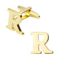 Gemelos de latón pulido a mano para hombre, joyería de alta calidad, chapado en oro, A-Z, 26 letras, moderno, nuevo - details 18