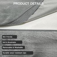 Plegable Suelo 195 x 140x10 cm colchones Plegables Invitados Espuma Funda Lavable Viajes Camping Invitados - details 10