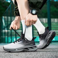 Zapatos deportivos para hombre, transpirables, cómodos, de malla, antideslizantes, resistentes al desgaste, suela suave acolchada, zapatos ligeros para correr para hombre - details 10