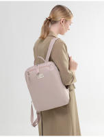 Mochila para computadora portátil para mujer, bolsa de viaje de negocios, mochilas para computadora portátil al aire libre, 14 pulgadas, grande, delgada, impermeable, mochila para computadora, color rosa, ligera - details 16