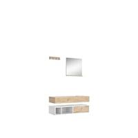 Armario con Espejo para baño Sola, Blanco, 100 x 79,8 cm con 3 Puertas - details 11