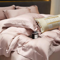 Juego de Ropa de Cama de Algodón Tencel 100% Premium Color Sólido, Tamaño de Cama Rey/Reina, Fibra de Planta Natural - details 3