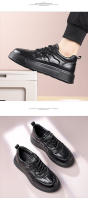 Nueva plataforma de cuero papá zapatos de los hombres súper calientes zapatos de moda de los hombres de la primera capa de cuero de vaca zapatos deportivos y de ocio - details 11