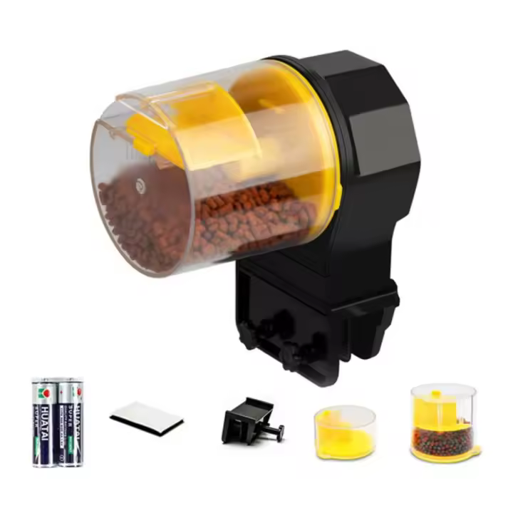 Temporizador con batería inteligente para camarones y tortugas, Alimentador automático, accesorios para peceras, herramienta de alimentador de peces, dispensador de alimentación de peces - 1