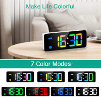 ORIA Despertador Digital con Pantalla LED Arcoíris, Despertadores Digitales Junto a Cama con 7 Colores RGB, Brillo Regulable, Volumen Ajustable, Snooze, 12/24H (Cable USB de 1,5m Incluido) - details 0