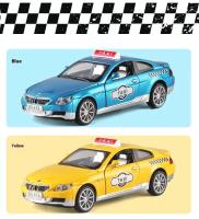 Coche de Taxi M6 a Escala 1:32 Modelo de Metal Alegrado con Sonido y Luz Juguete Ideal para Niños - details 7