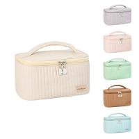 Bolsa De Maquillaje Para Mujer Viaje Organizador De Cosméticos Estilo Sólido Bolsa Portátil De Cuero PU Neceser Bolsa De Cosméticos - details 4