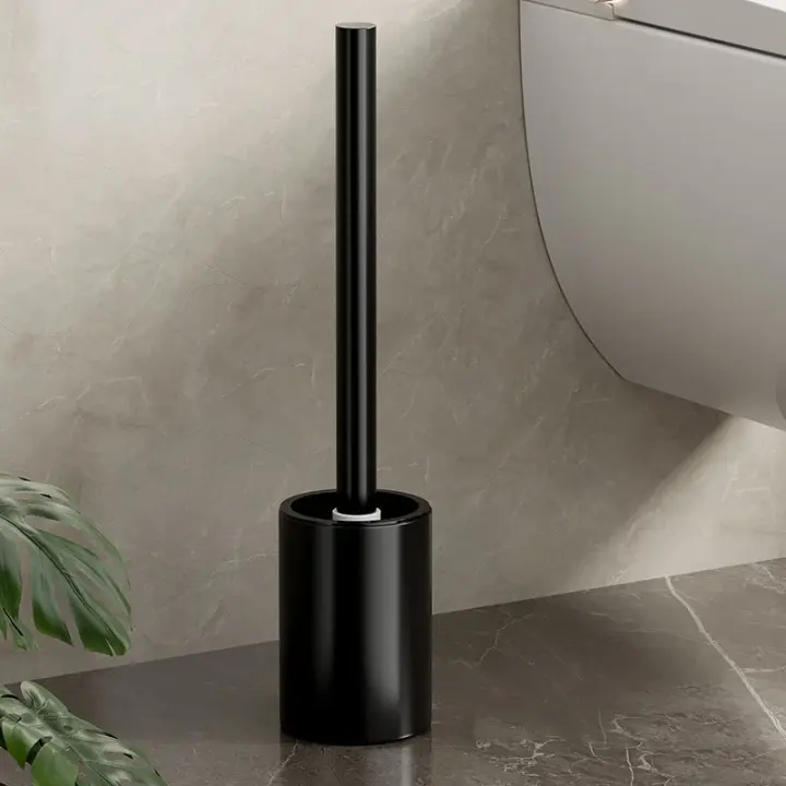 Soporte de Escobilla de Inodoro para Baño de Aluminio Sin Taladro - 1