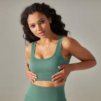 Nessaj-Sujetador deportivo sin costuras para mujer, chaleco de yoga a prueba de golpes, top corto transpirable para correr y gimnasio - details 21