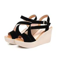 Sandalias de tacón de cuña de verano para mujer - details 2