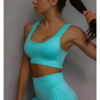 Traje de Yoga para mujer, ropa interior deportiva, chaleco, pantalones cortos para correr, conjunto de entrenamiento - details 0