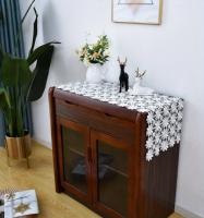 Corredor De Mesa De Encaje De Ganchillo, Mantel De Tela Hueca Floral, Elegante Corredor De Tocador Largo, pañal, 1 ud. - details 0
