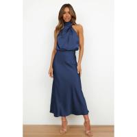 Vestido de Satén Sin Mangas, Vestidos de Noche, Primavera, Verano - details 3