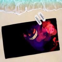 1pc P--Gengar Grande Microfibra Secado rápido Niños Manta de playa Suave Unisex Camping Toalla de piscina - details 12