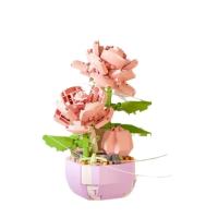 Bloques de Construcción de Cactusas Flor Eterna Bonsái Árbol Jardines Románticos Ladrillos DIY - details 0