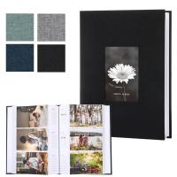 Álbum de fotos con cubierta de lino de 6 pulgadas, 200/300 fotos, tipo entrelazado, álbum de recortes grande, 100 páginas, libro de recuerdos DIY, crecimiento del bebé - details 14