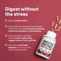 Enzimas digestivas para la salud intestinal - Multi enzimas probióticas con prebióticos y probióticos con lipasa para mujeres y hombres para la salud digestiva, enzimas diarias para la digestión - details 3