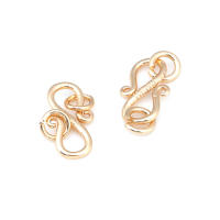 Cierre de latón color oro de 18K en forma de S y M para pulseras y collares, suministros para la fabricación de joyería, accesorios para bricolaje. - details 34