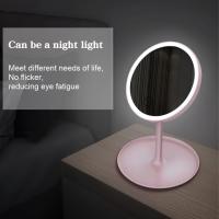 Espejo de Maquillaje con Luz LED Blanca Desmontable con Base de Almacenamiento 3 Modos - details 5