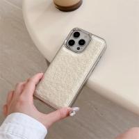 Funda protectora completa anticaída para teléfono iPhone, funda Simple de felpa de Color sólido adecuada para iPhone 14, 15, 13, 12 Pro Max, Otoño e Invierno - details 1