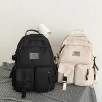 Mochila escolar de gran capacidad, versión coreana del estilo Harajuku, mochila de pareja para estudiantes, tendencia de mochila - details 1