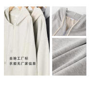 Sudadera con capucha para hombre, sudadera holgada de un solo hombro, color sólido - details 4