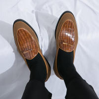 Mocasines de piel sintética para hombre, zapatos informales de cuero sintético, a la moda, para negocios, bodas y fiestas - details 17