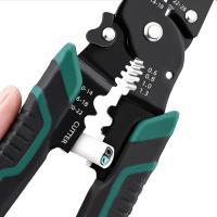 Alicates pelacables de corte, alicates de prensado de terminales eléctricos antideslizantes multiusos, profesionales, resistentes al desgaste - details 4