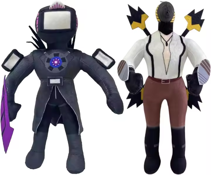 TitanTV-peluche de inodoro para hombre y mujer, 2 paquetes, actualización de TitanTV, taladro Titan, lindo personaje divertido, cámara de TV - 1