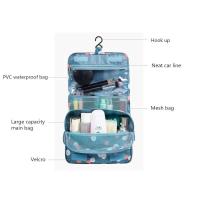 Organizador de baño impermeable con gancho para mujer, bolsa de almacenamiento portátil para maquillaje, cosméticos, viaje, lavado de inodoro - details 2