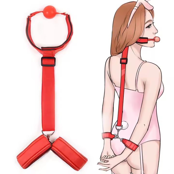 Restricciones BDSM para mujeres, collares de esclavo, Juguetes sexuales eróticos para parejas, Kit de Bondage, esposas de obediencia, juego maestro para adultos - 1