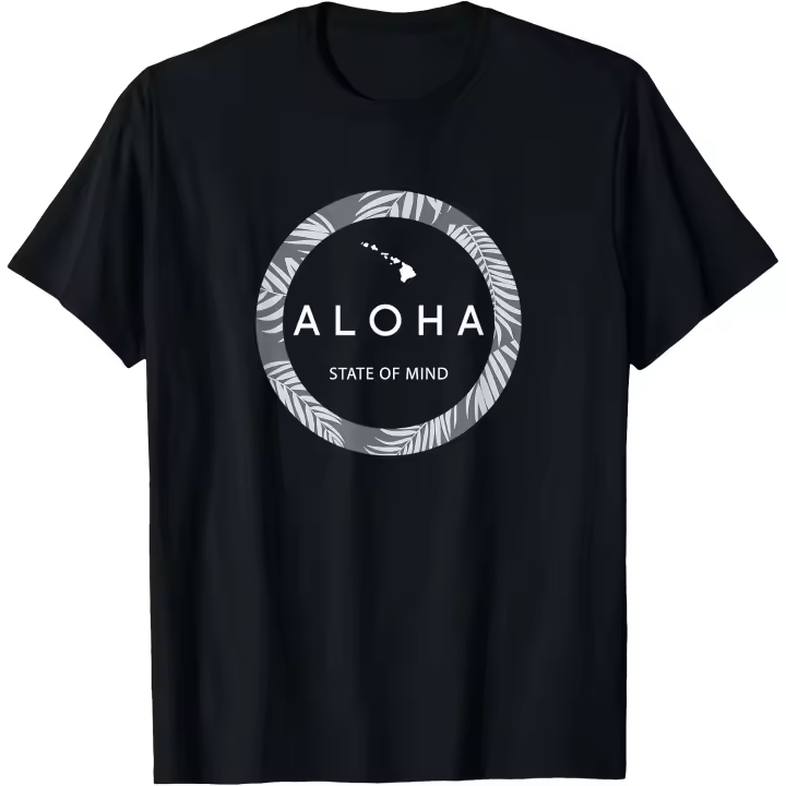 Aloha Hawaii Palm Tree Feel the Aloha Hawaiian Spirit Camiseta para hombre - 1