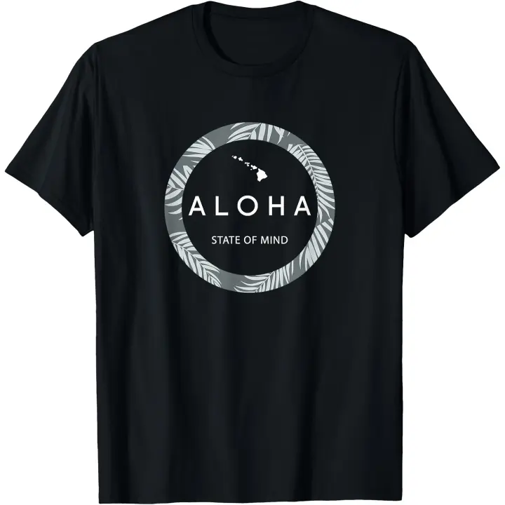Aloha Hawaii Palm Tree Feel the Aloha Hawaiian Spirit Camiseta para hombre - 1