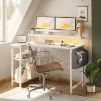 Mesa de Ordenador Grande en Forma L Esquina con LED Regleta Enchufada Ideal para Estudio, Trabajo, Dormitorio, Hogar - details 1