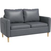 Sofá Moderno de Poliéster con 2 Bolsillos Azul Claro 200 kg de Carga Para Dormitorio Oficina - details 26