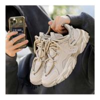Zapatos De Deporte Para Hombre Moda Callejera Ligeros Y Cómodos Zapatillas De Gimnasio Con Cordones Blanco Plataforma Entrenadores - details 7