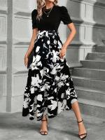 Vestido Floral Étnico para Mujer 2025 Cuello Redondo con Estampado Tropical Bohemio - details 18