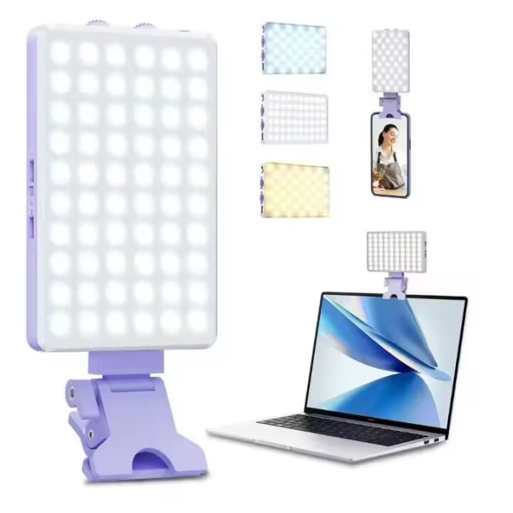 Luz de clip de luz de relleno para teléfono móvil, luz de relleno para videoconferencia, mini luz de bolsillo - 1