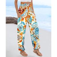 2025 Europa Y Los Estados Unidos Nuevo, Primavera Y Verano Señoras Suelta De Cintura Alta Impreso Pantalones Casuales Mujer - details 9