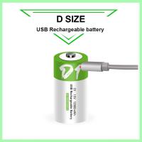 Baterías Recargables USB Tamaño D LR20 Li-ion 1.5 V 12000 MWh Con Cable Tipo C Para Aparatos De Gas YTBNA Marca - details 1