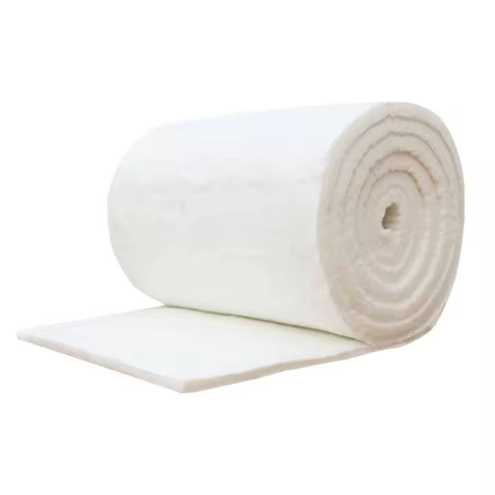 Rollo de aislamiento de fibra de cerámica, manta de aislamiento térmico, manta resistente a altas temperaturas - 1